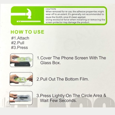EasyInstall Glass – 5D Tempered Screen Protector (Bubble-Free & Full Coverage)