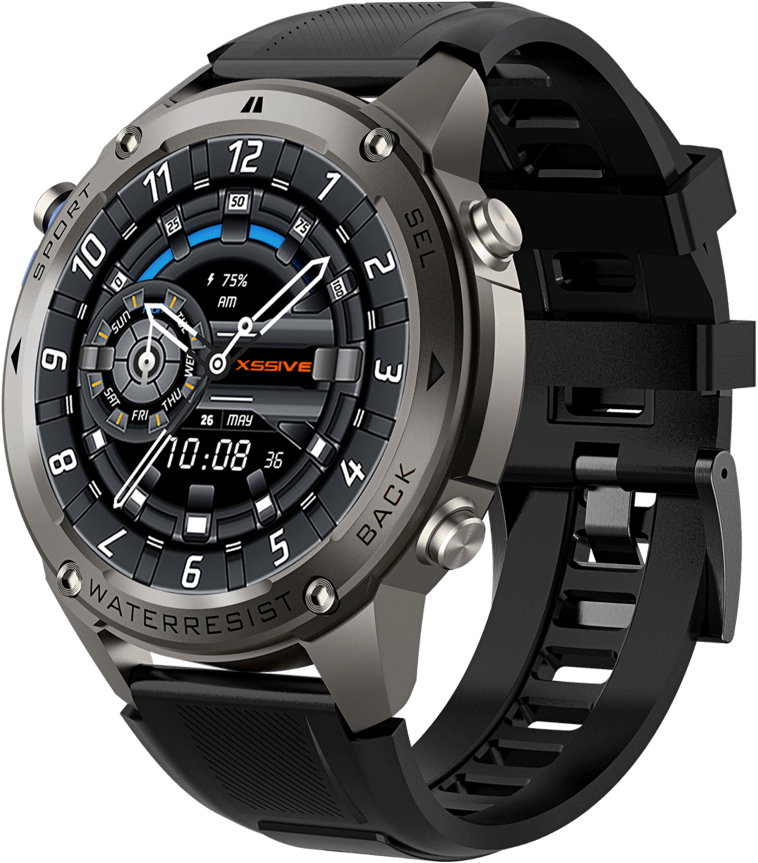 Xssive GPS Smart Watch XSS-SW11 - Zwart